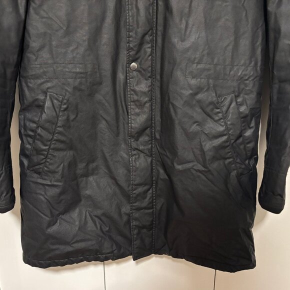 J Lindeberg Black British Millerain Waxed Cotton Field Jacket - Medium (Barbour) - Picture 4 of 13